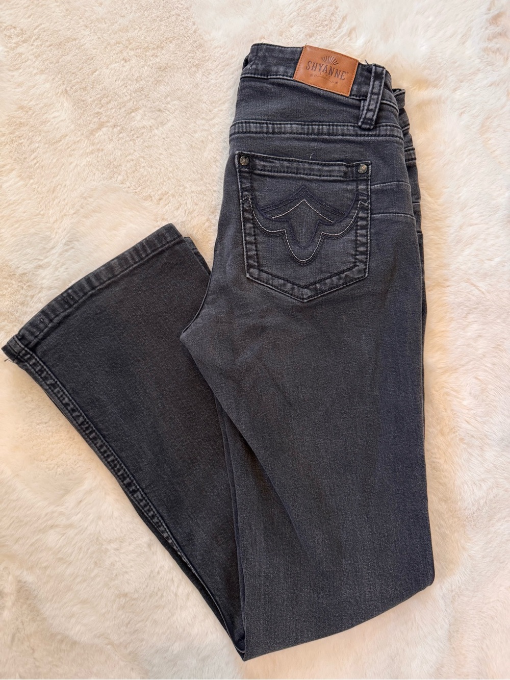 Shyanne Women's Charcoal Bootcut Jeans